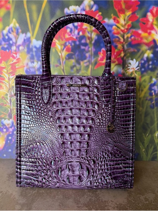 Brahmin Handbags - BRAHMIN Purple passion Caroline NWT PRETTY EYE PLACEMENT IRIDESCENT GLOW FIRM $